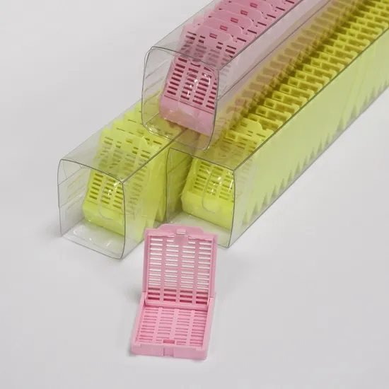 เนื้อเยื่อเนื้อเยื่อฝังคาสเซ็ตที่ใช้สำหรับการรวบรวมตัวอย่างแผนกพยาธิวิทยาของโรงพยาบาล