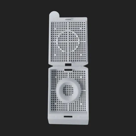 ผู้ผลิตจีนเนื้อเยื่อตรวจชิ้นเนื้อพลาสติกฝังกล่องคาสเซ็ตต์ที่ใช้สำหรับการควบคุมคุณภาพ